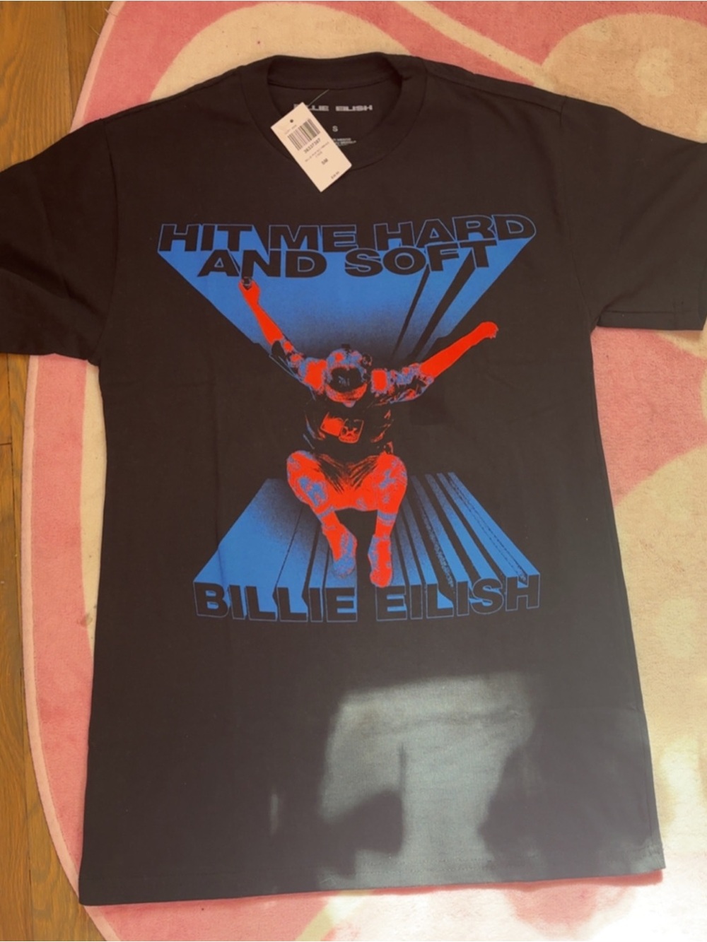 Billie Eilish "Hit Me Hard and Soft" Graphic Tee - Black/Blue/Red